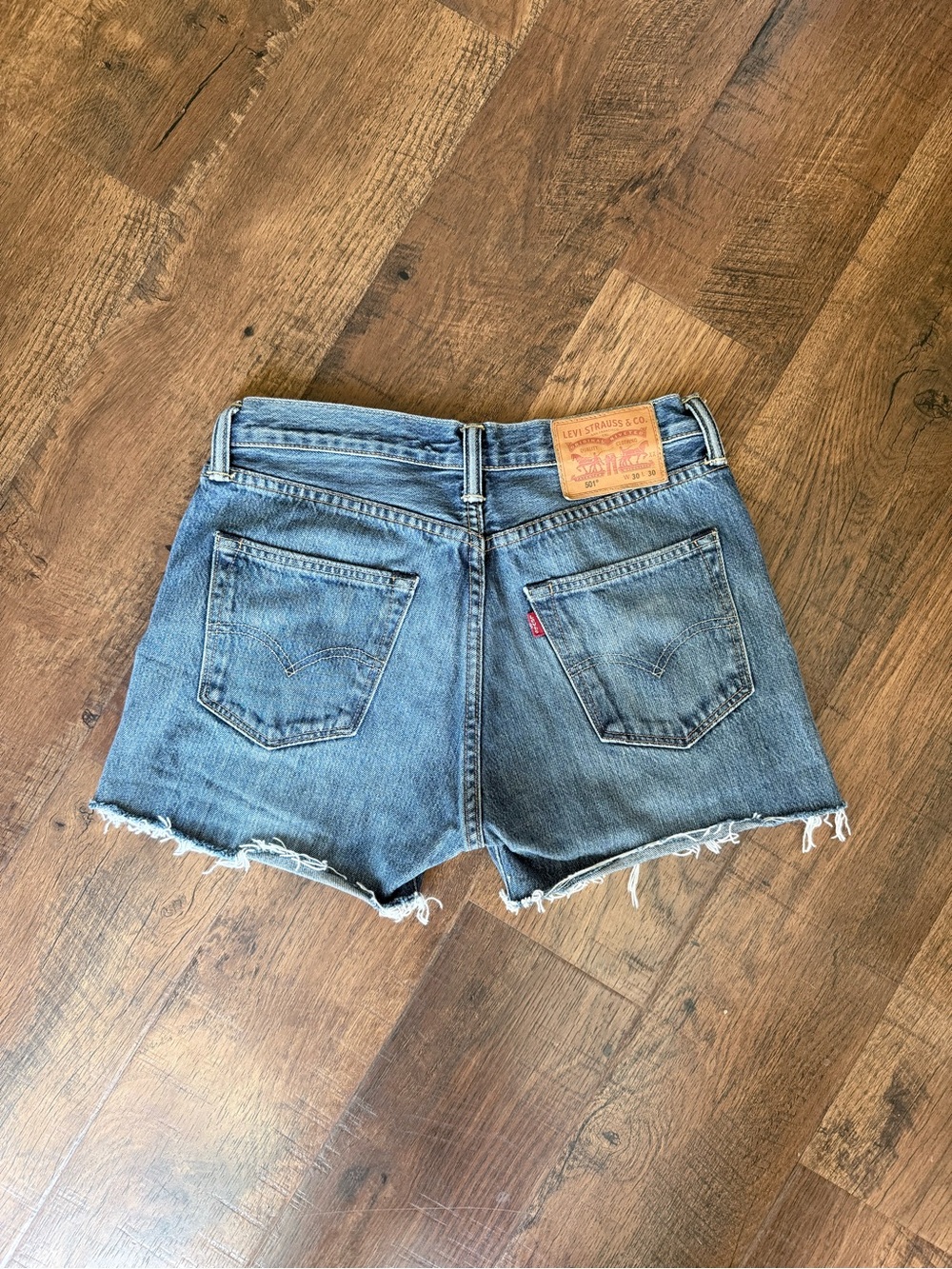 Levi's Women's 501 Light Blue Denim Cutoff Shorts